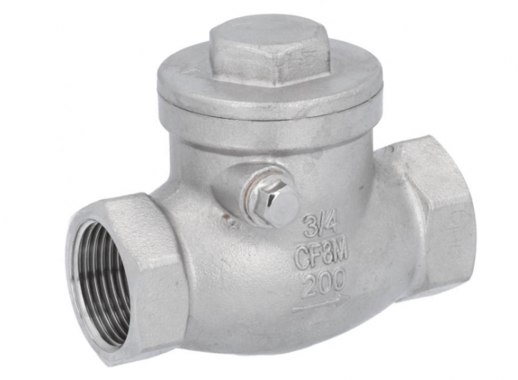 Клапан обратный Rückschlagklappe 3/4", PN16, Edelstahl/metallisch