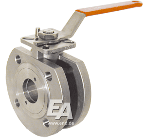 Кран шаровый компактный Kompakt-Kugelhahn DN50, PN16/40, Edelstahl 1.4408/PTFE-FKM, ISO5211