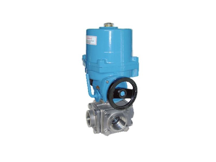 Кран шаровый-ZD, 3", с приводом NE28 Ed./PTFEL-резьба, 230V 50Hz,время. сраб..24s
