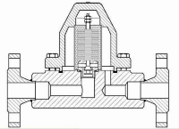 Конденсатоотводчик биметаллический тип BM35/BM45 (PN64 - ANSI 400#) (25 BM45 ф/ф PN64 A105/P250GH dP= 45)