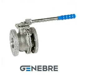 Кран шаровый Genebre 2529 корпус: CF8M / CF8M / PTFE, полнопроходной, фланец / фланец, рычаг (PN 40, DN 100, 2529 12 100)