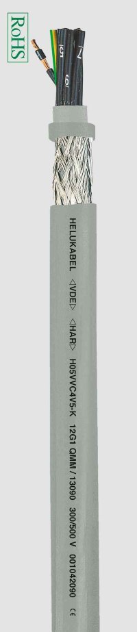 Гибкие кабели управления HELUKABEL H05VVC4V5-K NYSLYCYo-JZ 200024178